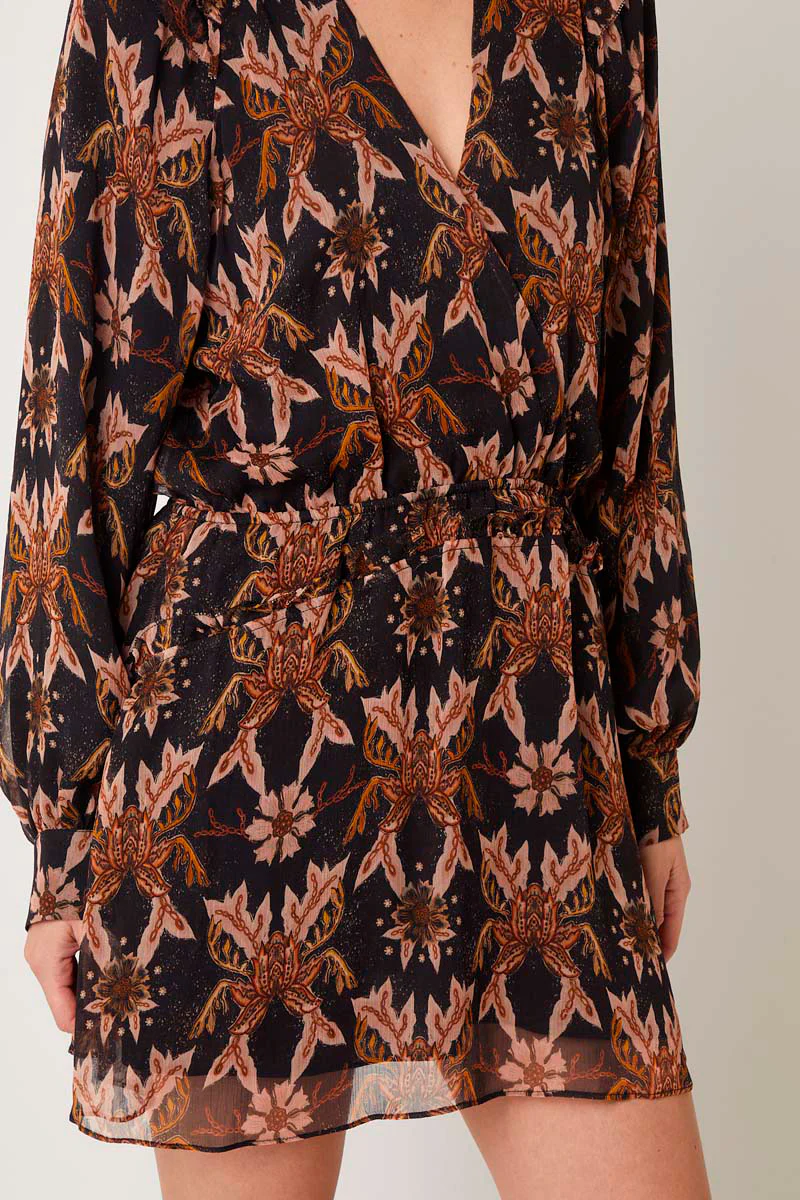 Robe Trapèze - Marron Et Noir - Image 3