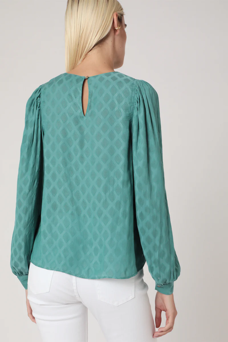 Blouse - Bleu - Image 2