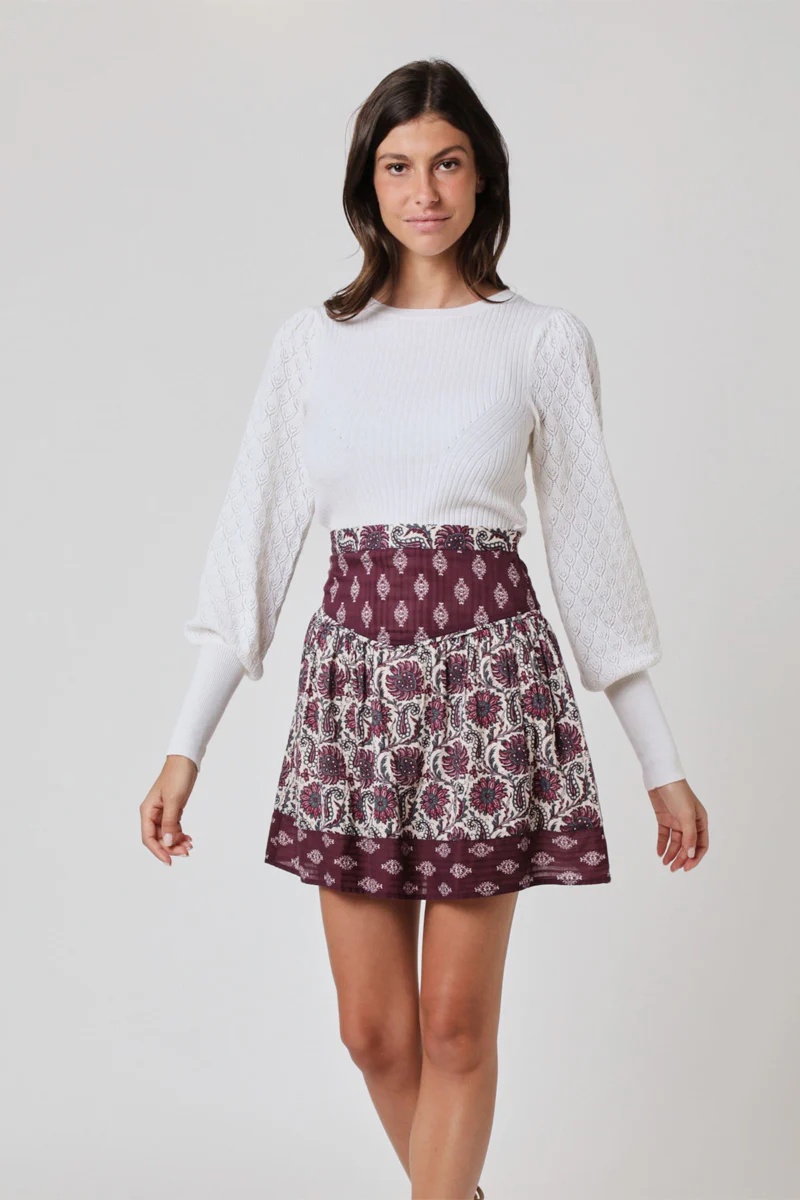 Jupe Courte Imprimé Smock - Bohemian - Image 2