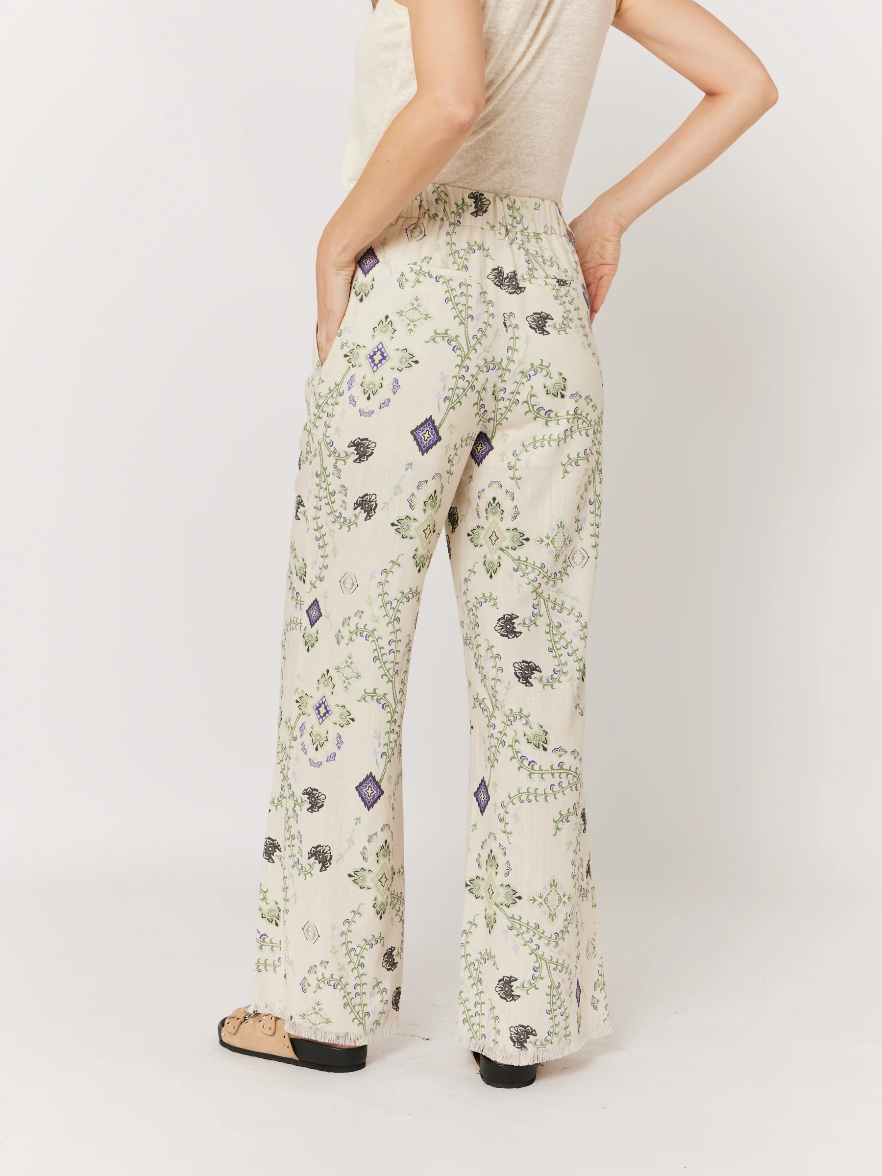 Pantalon Imprimé Ville - Greenleaves - Image 2