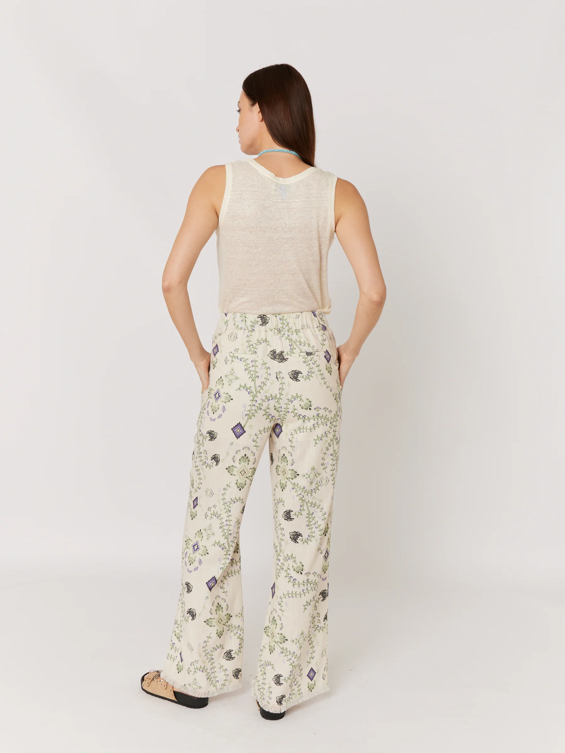 Pantalon Imprimé Ville - Greenleaves - Image 3