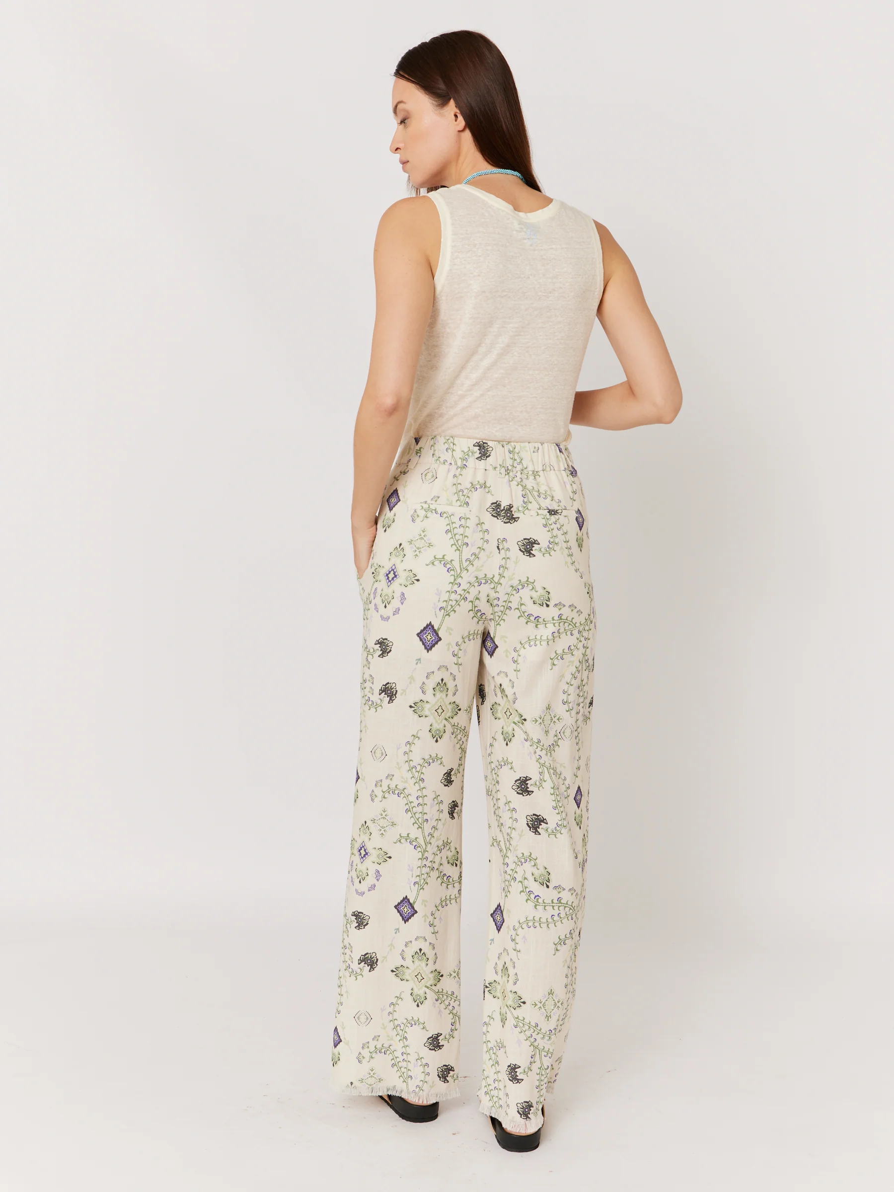 Pantalon Imprimé Ville - Greenleaves - Image 4
