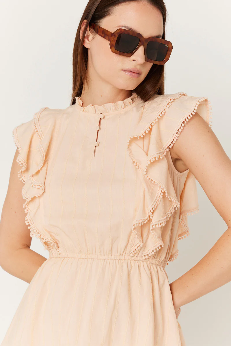 Robe Courte - Light Coral - Image 3
