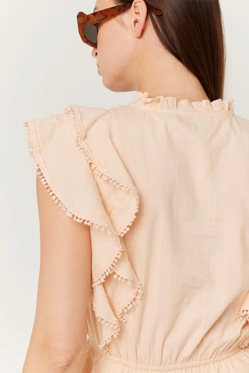 Robe Courte - Light Coral - Image 4