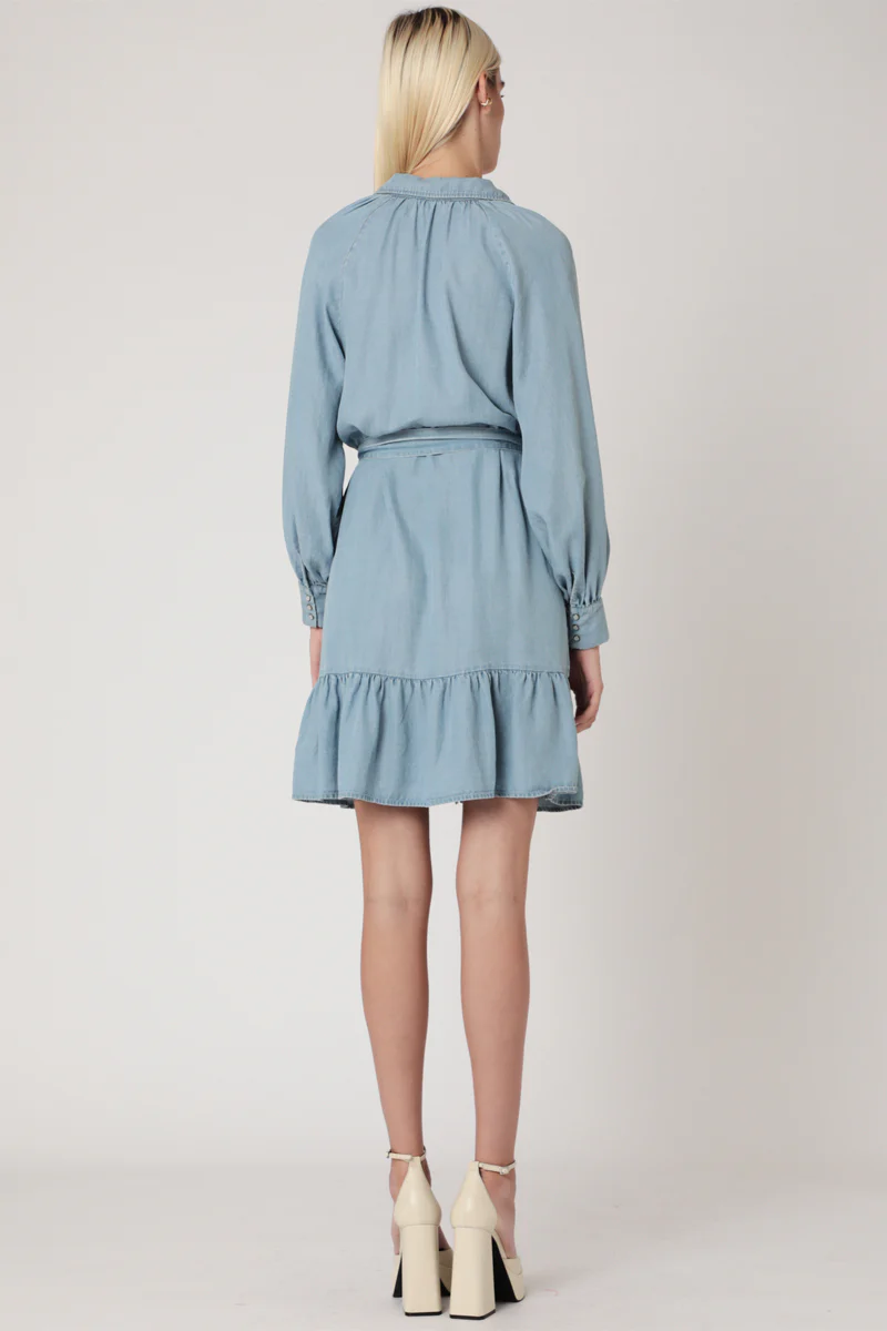 Robe Courte Tencel Unie - Bleach - Image 2