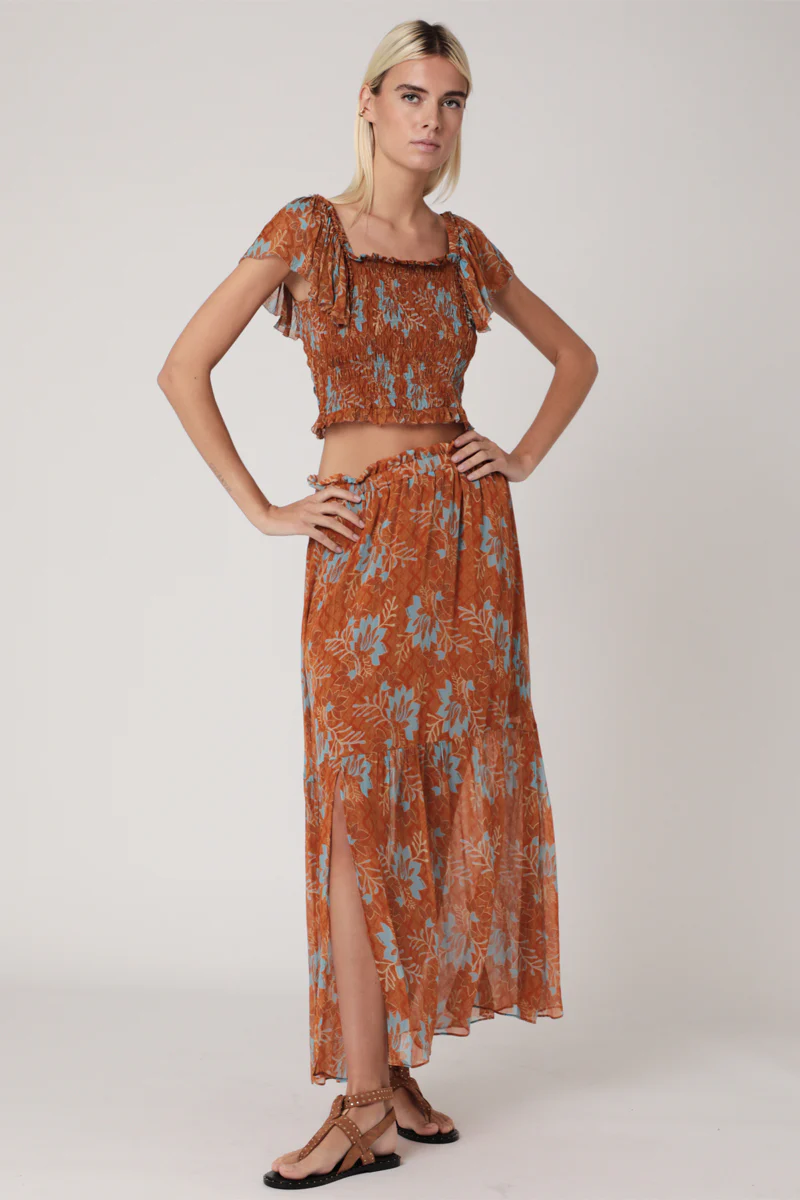 Crop Top Imprimé Smock - Marrakech - Image 3