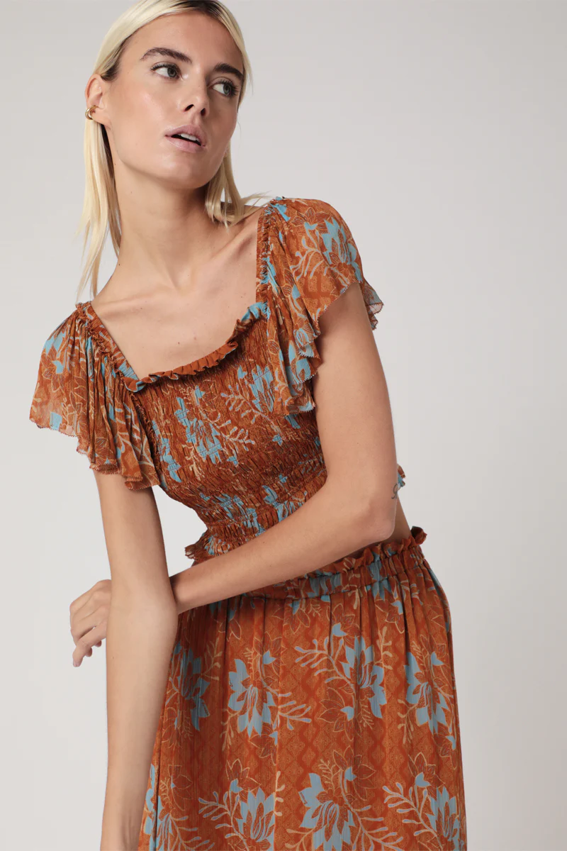 Crop Top Imprimé Smock - Marrakech - Image 5