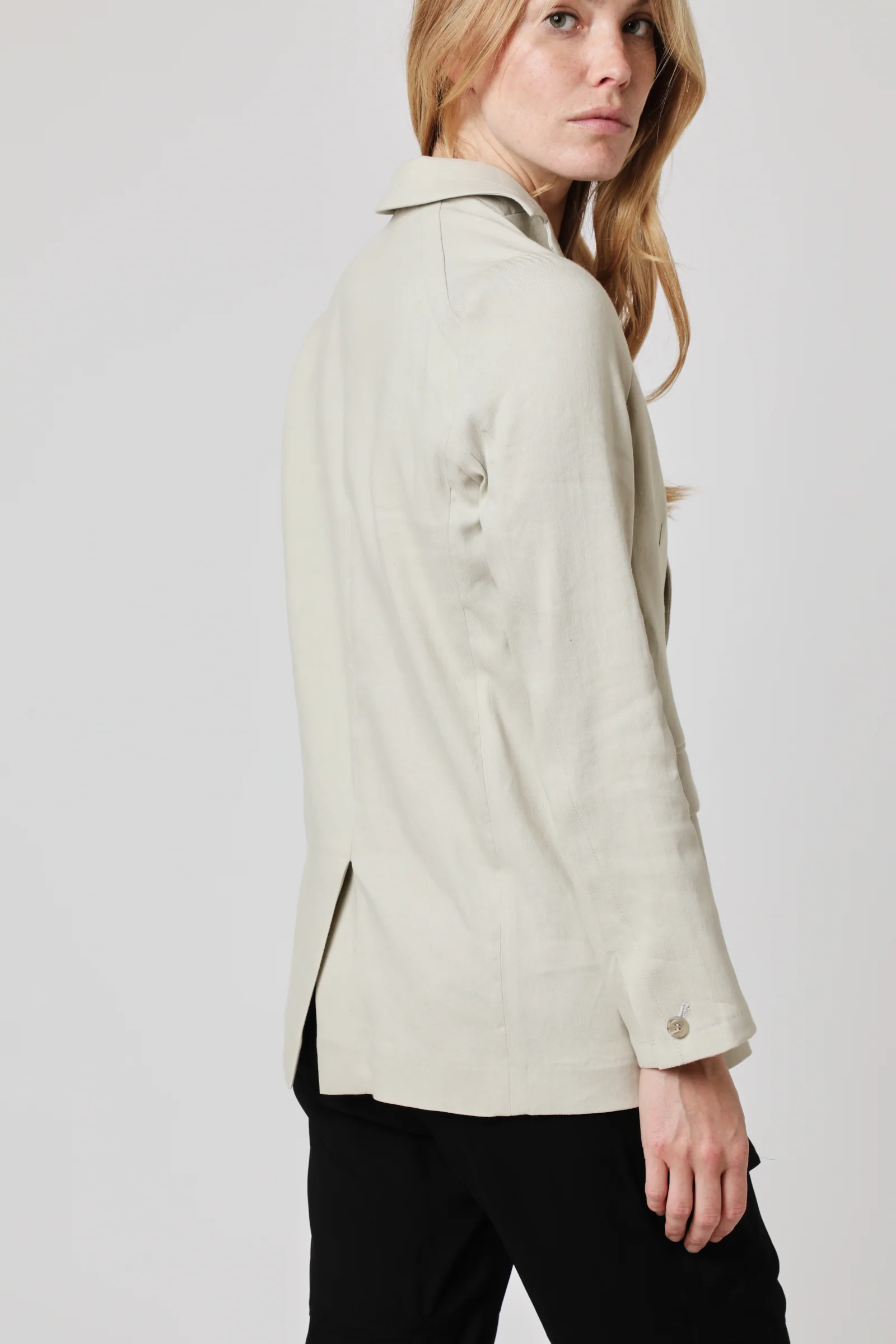Veste Tailleur Unie - Off White - Image 2