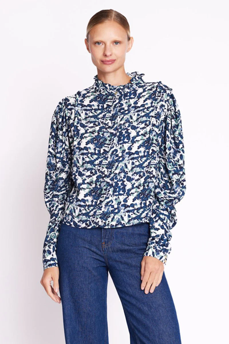 Blouse Imprimé Manches Ballons - Dye - Image 2