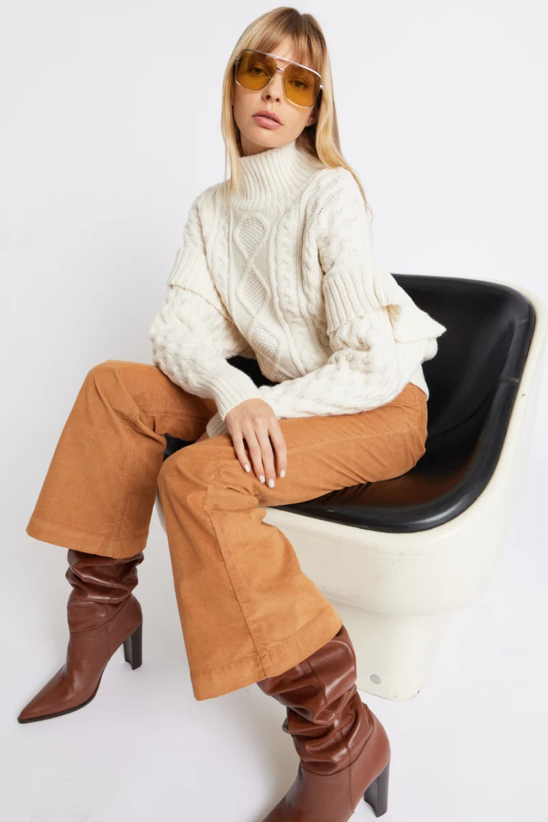 Jean Flare - Camel - Image 4