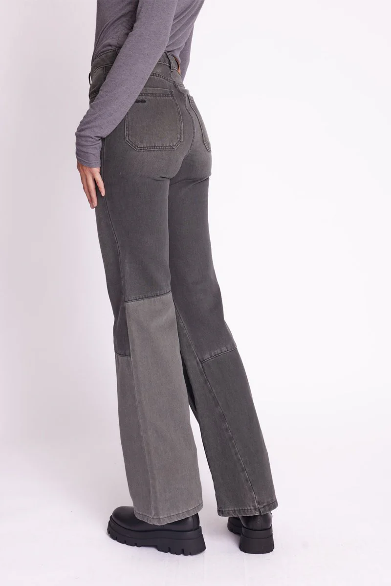 Jean Flare Patchwork - Grey - Image 4