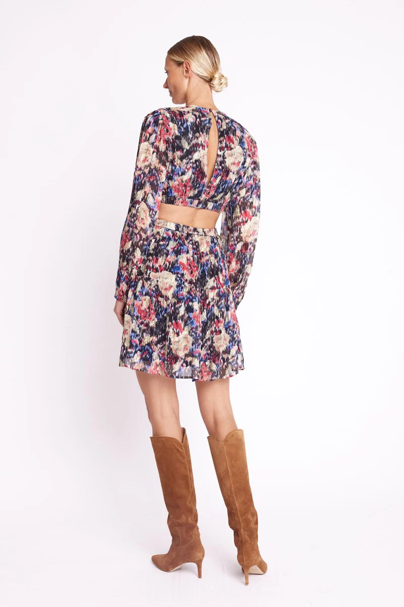 Robe Courte Ouverture Cotes - Printlouna - Image 2