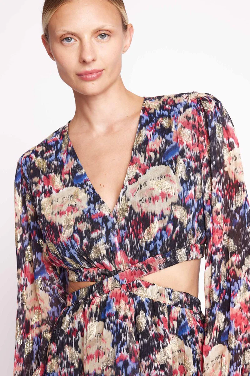 Robe Courte Ouverture Cotes - Printlouna - Image 4