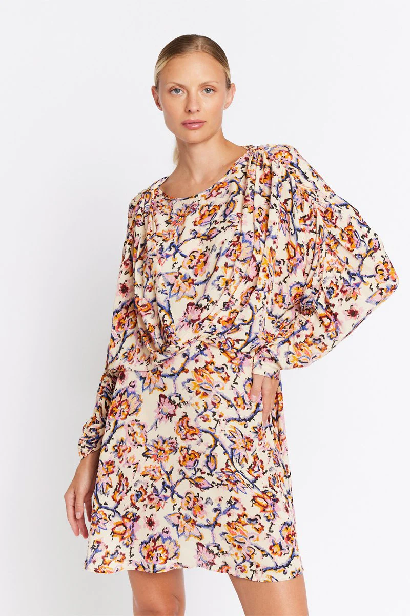 Robe Manches Chauves-Souris - Print Frida - Image 2
