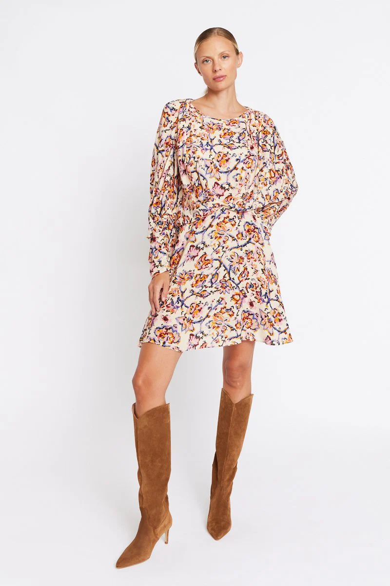 Robe Manches Chauves-Souris - Print Frida - Image 3