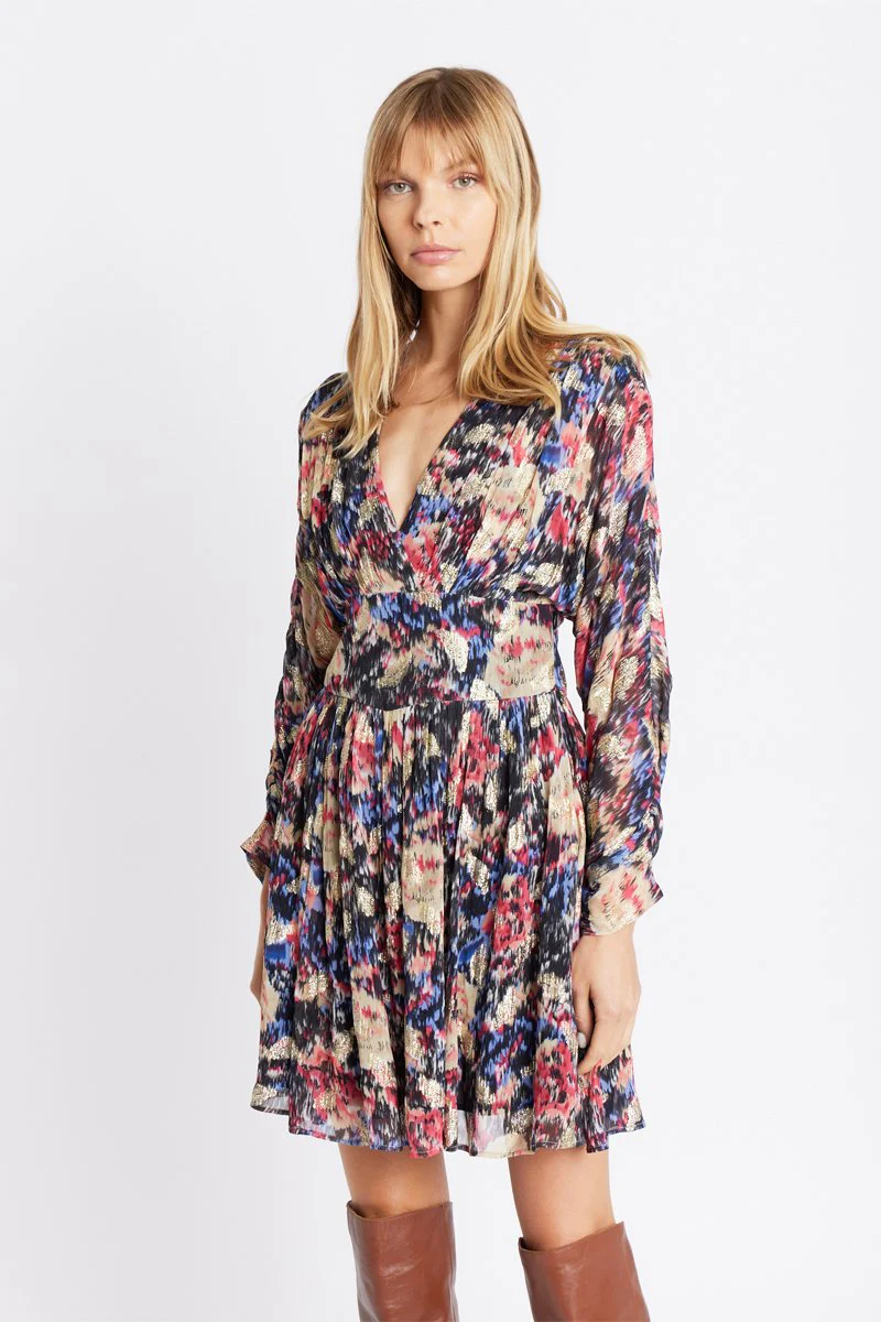 Robe Decolte Imprimé - Printlouna - Image 3