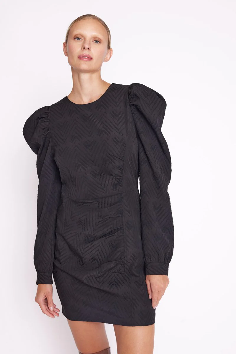 Robe Manches Longues - Chevron Black - Image 3