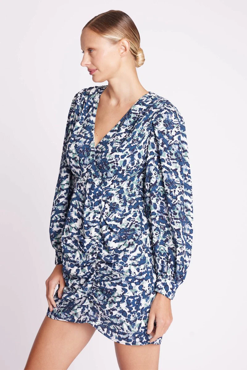Robe Courte Plis Sur Epaules - Dye - Image 2