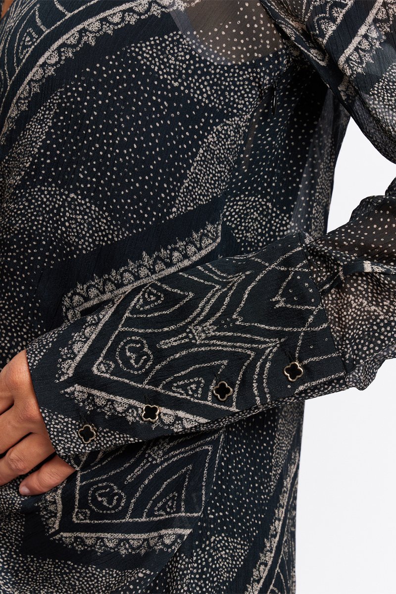 Robe Froncée - Print Tamaya - Image 4