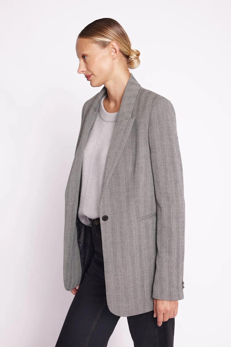Veste Tailleur - Chevron Gris - Image 2