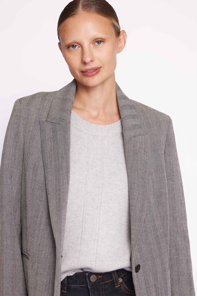 Veste Tailleur - Chevron Gris - Image 3