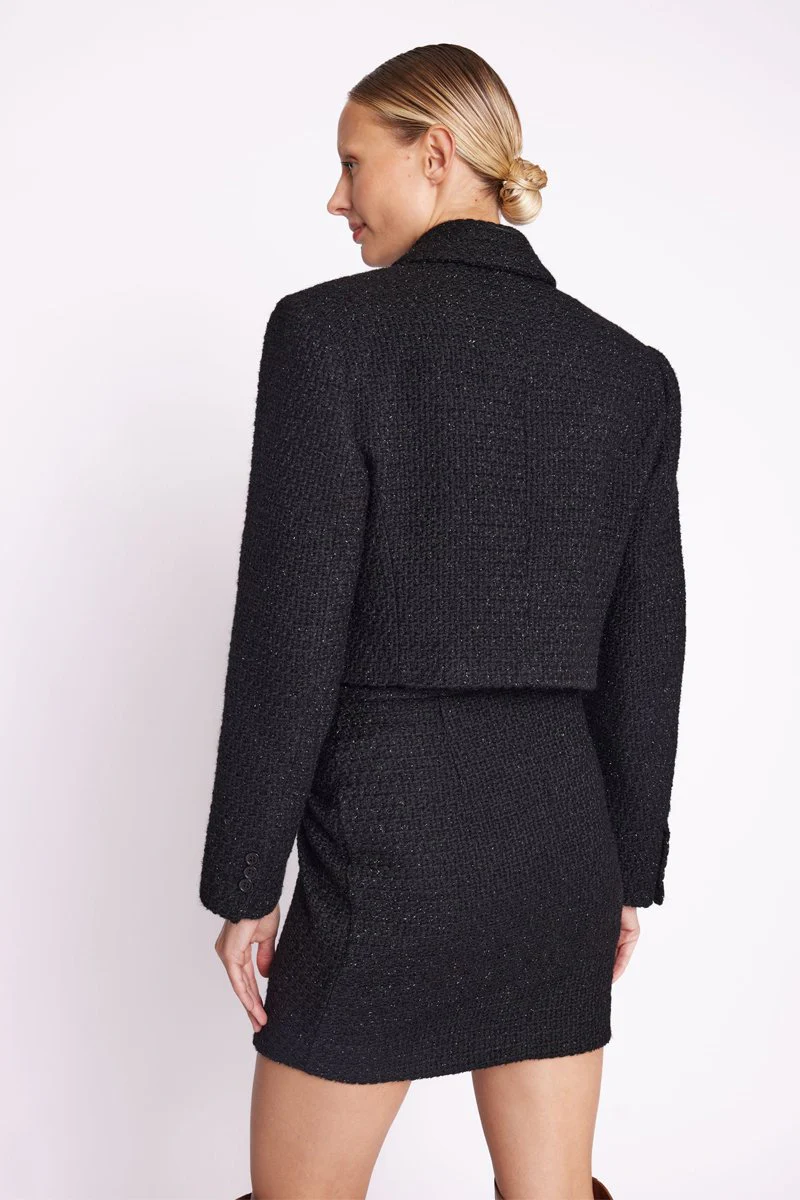 Veste Courte Epaule Large - Black - Image 2