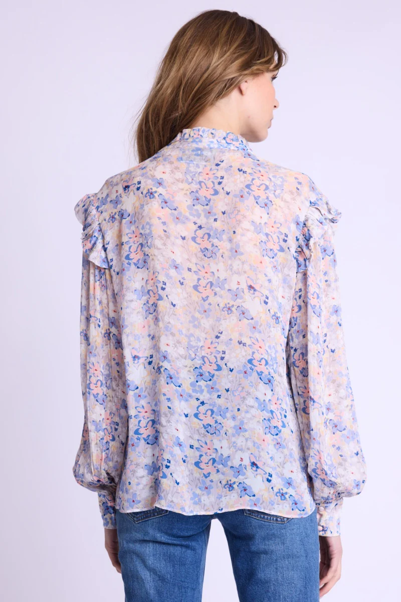 Chemise Volant Epaule - Gardenprint - Image 2