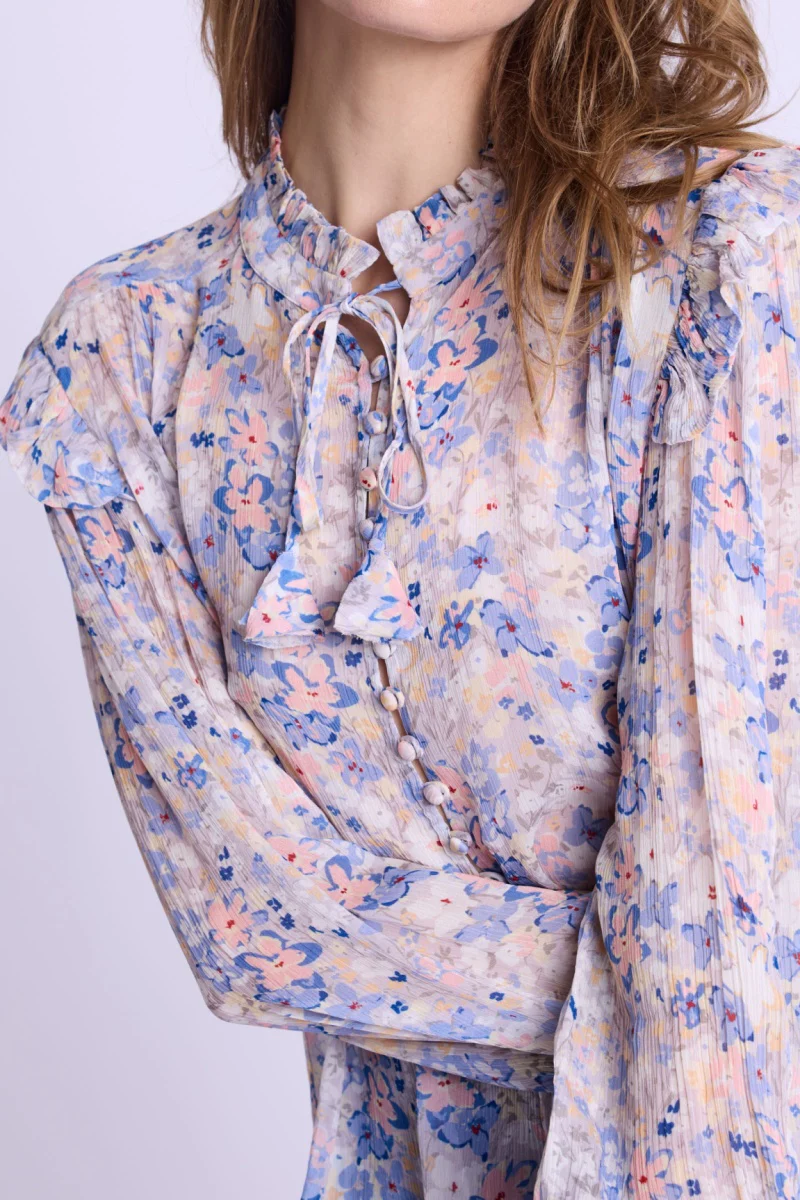 Chemise Volant Epaule - Gardenprint - Image 5