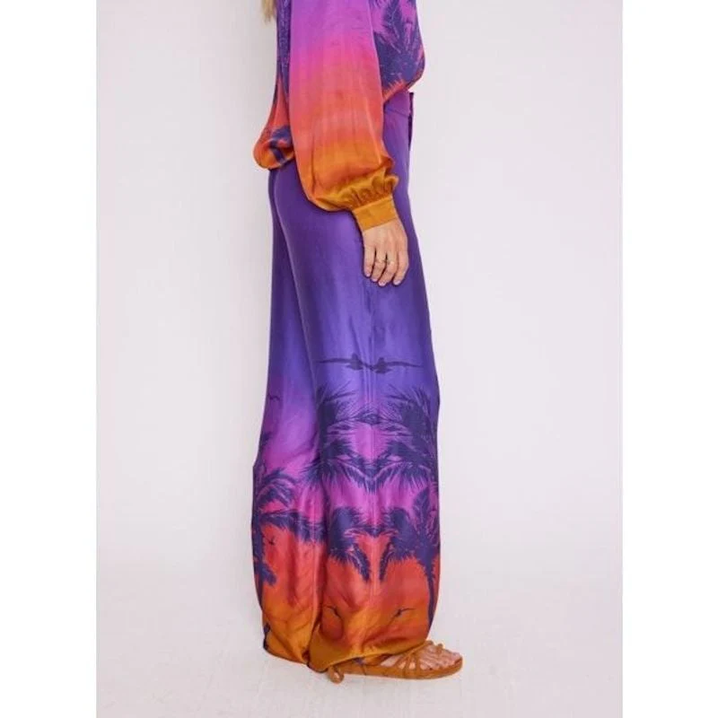 Pantalon Fluide - Sunset-Print - Image 3