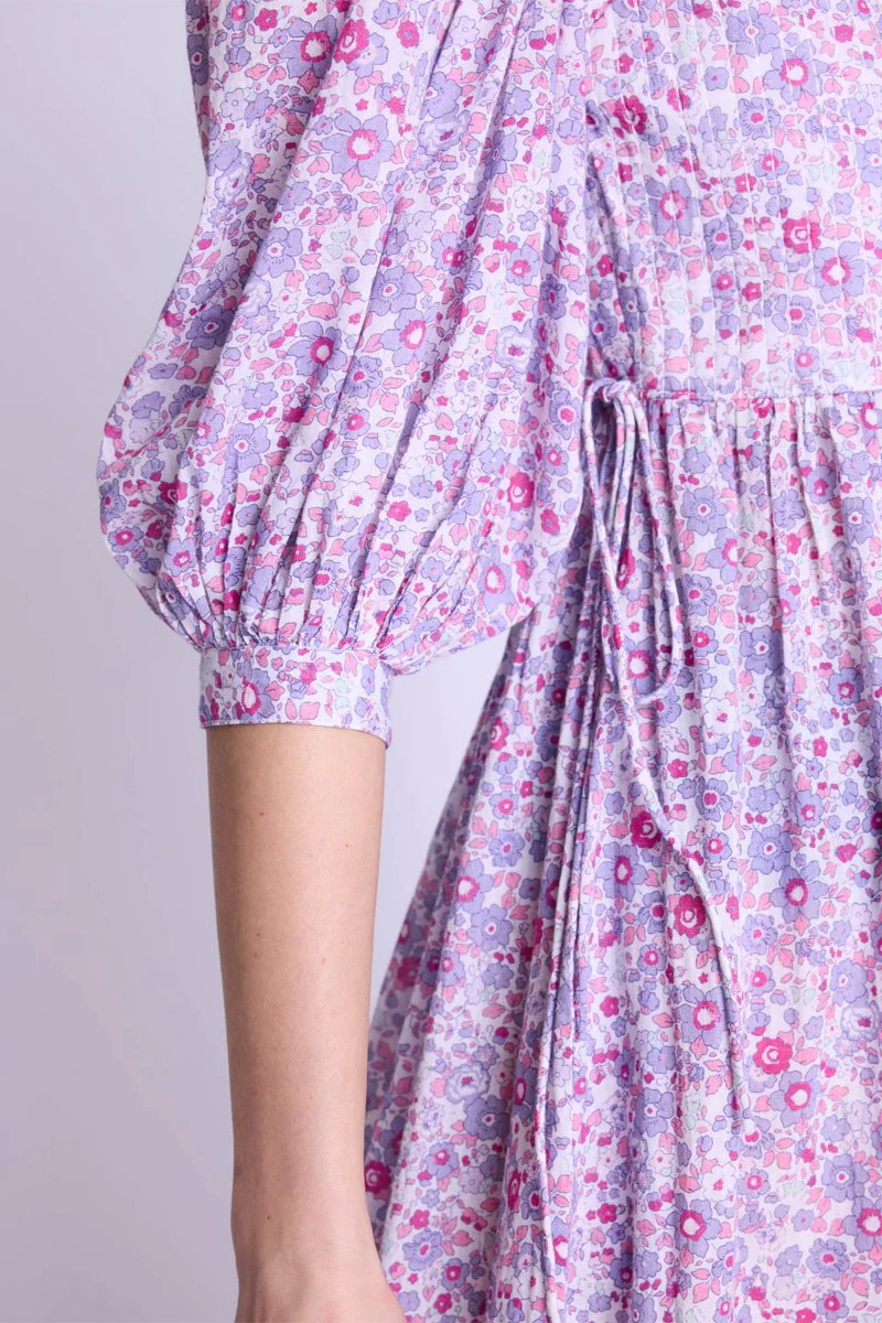Robe Longue Matelassee Dvt - Pinklibertyprint - Image 4