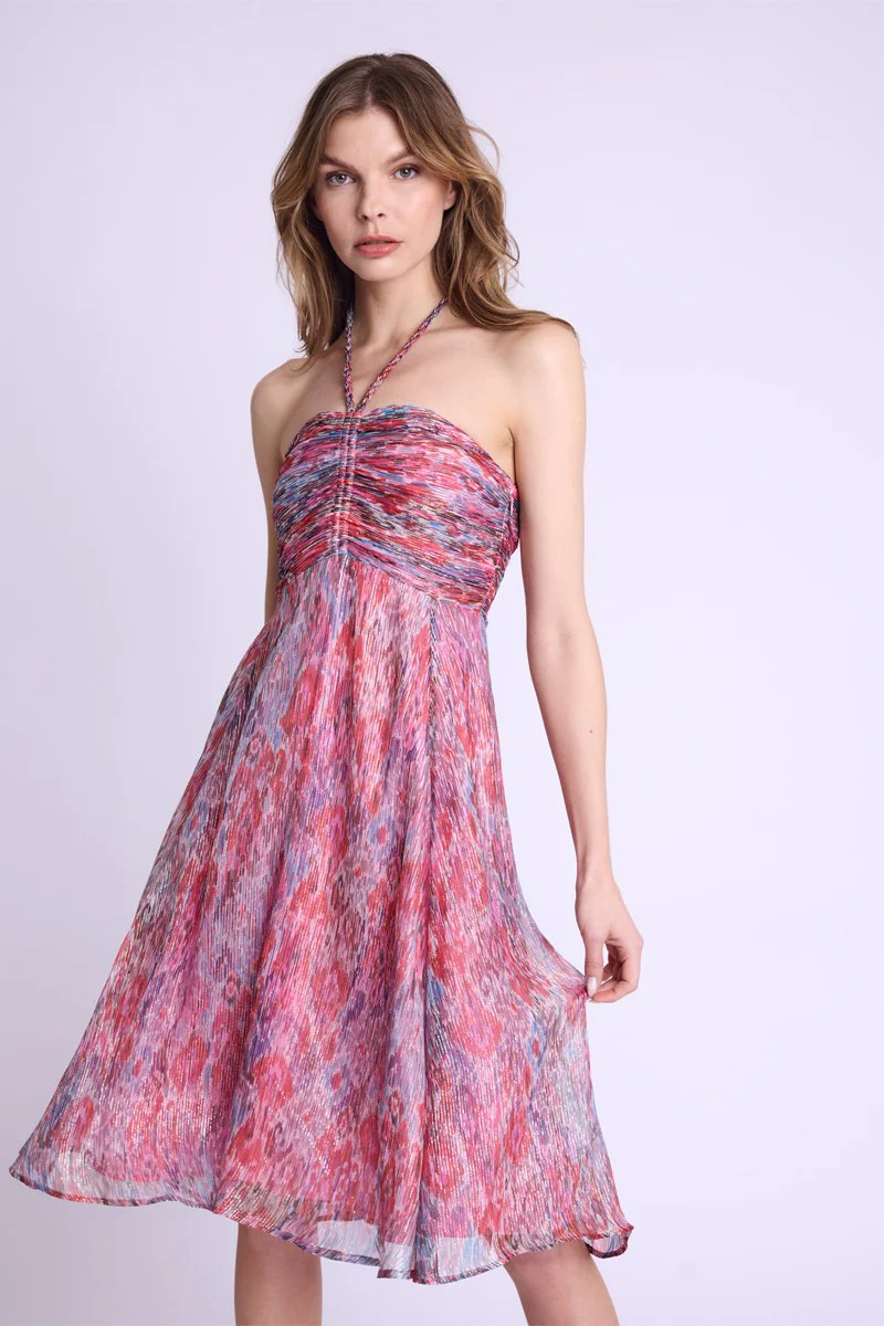 Robe Longue Sans Col - Multicolurexprint - Image 3