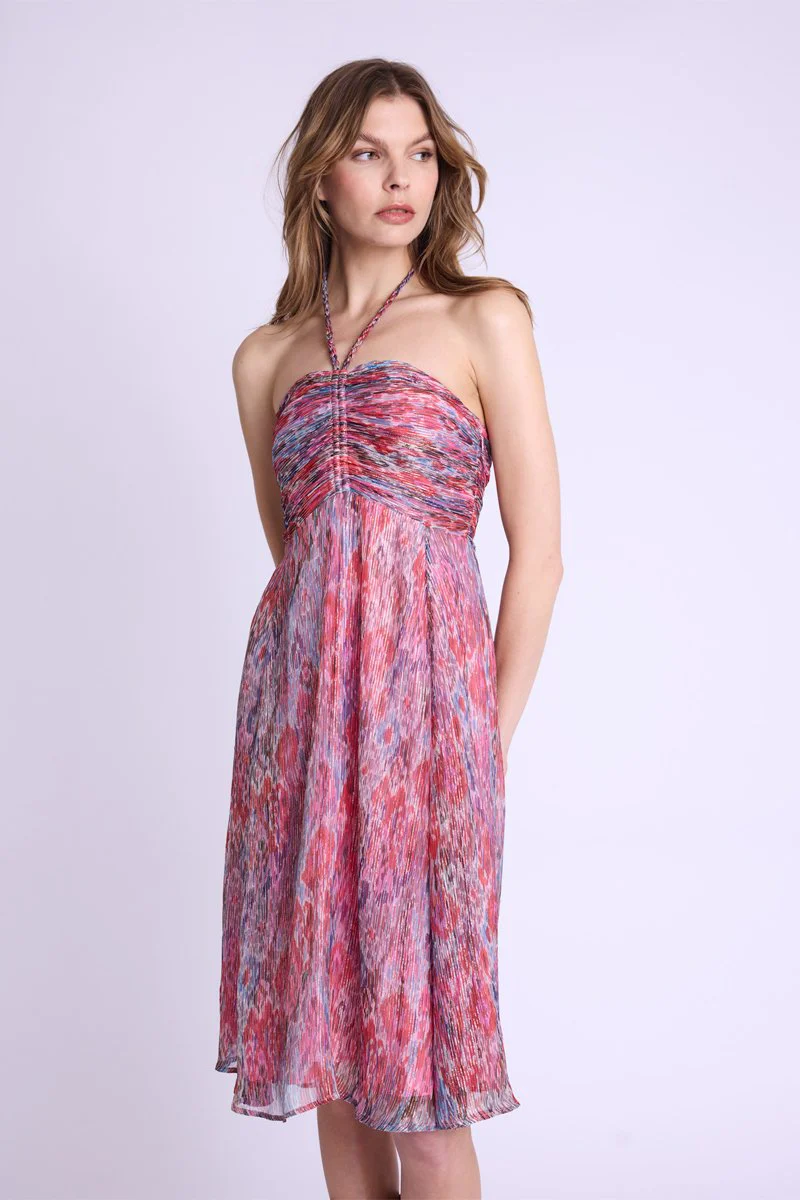 Robe Longue Sans Col - Multicolurexprint - Image 4
