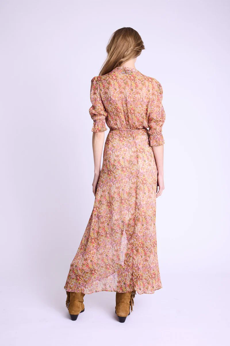 Robe Longue Portefeuille Imp - Bloomflowerprint - Image 2