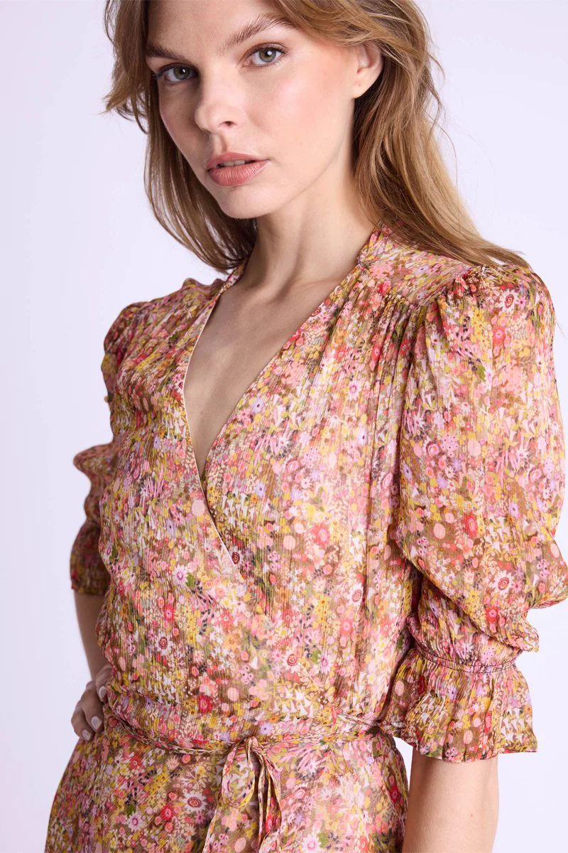 Robe Longue Portefeuille Imp - Bloomflowerprint - Image 3