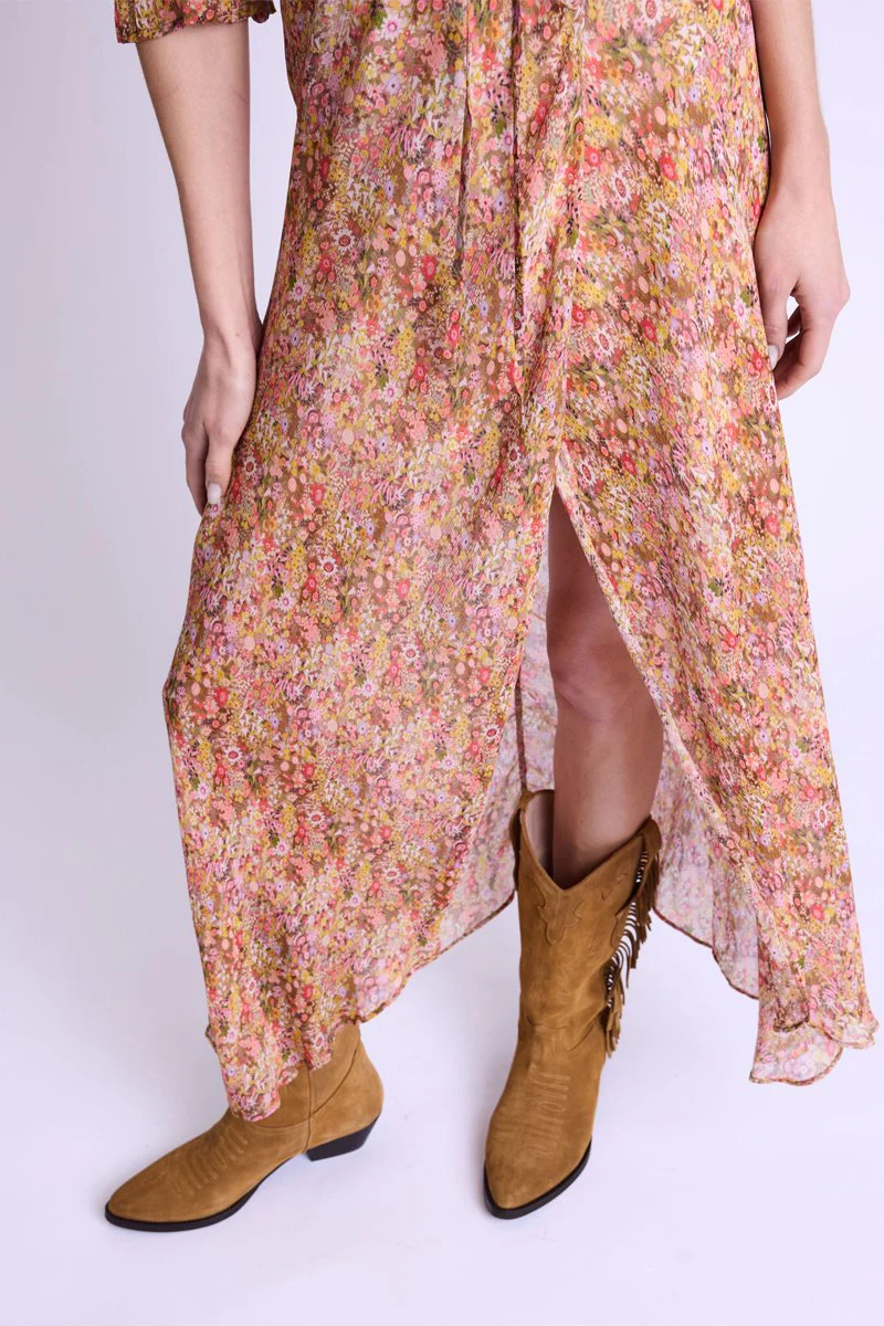 Robe Longue Portefeuille Imp - Bloomflowerprint - Image 4