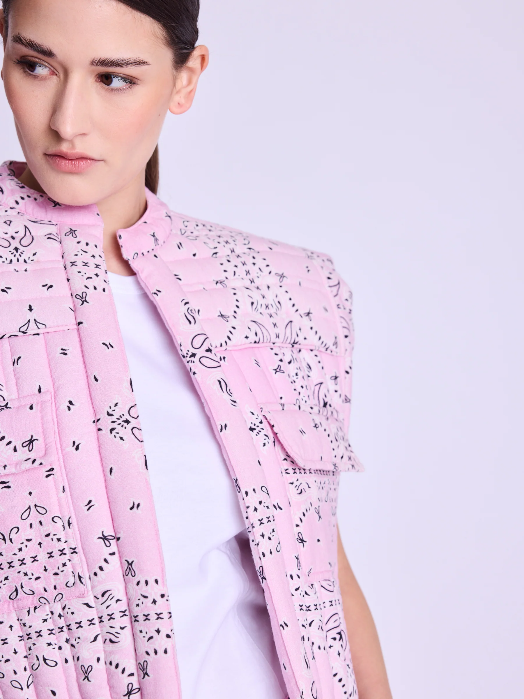 Veste Forme Carre - Pink-Bandana-Print - Image 7
