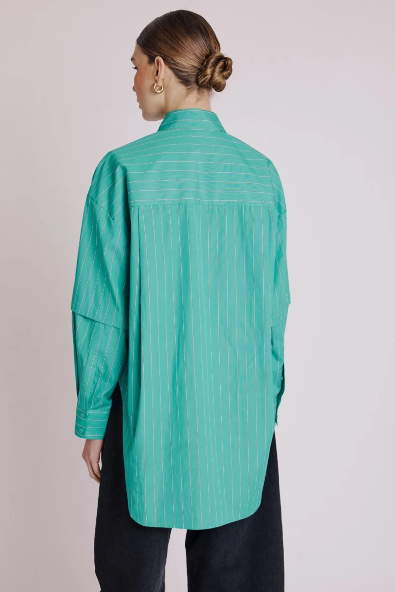 Chemise Rayee - Greenstripes - Image 2