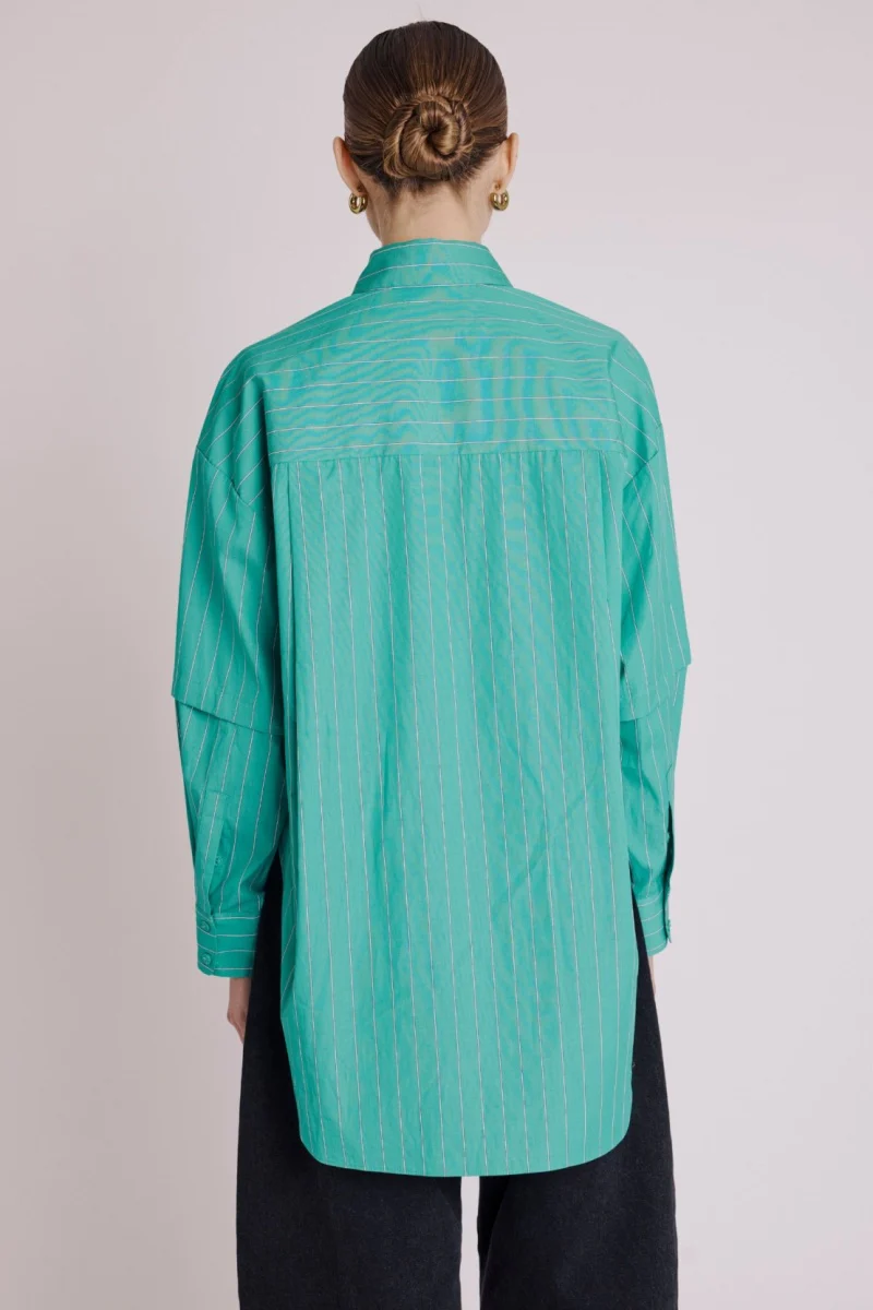 Chemise Rayee - Greenstripes - Image 3