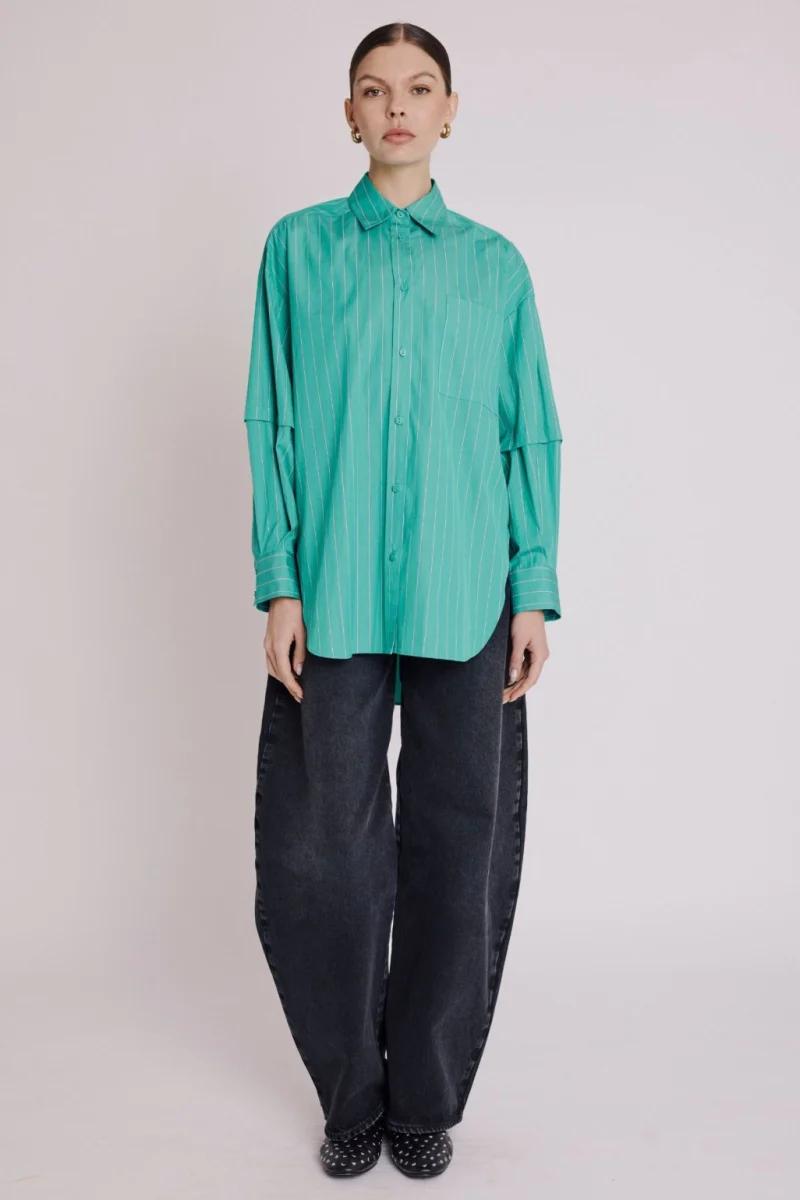 Chemise Rayee - Greenstripes - Image 5