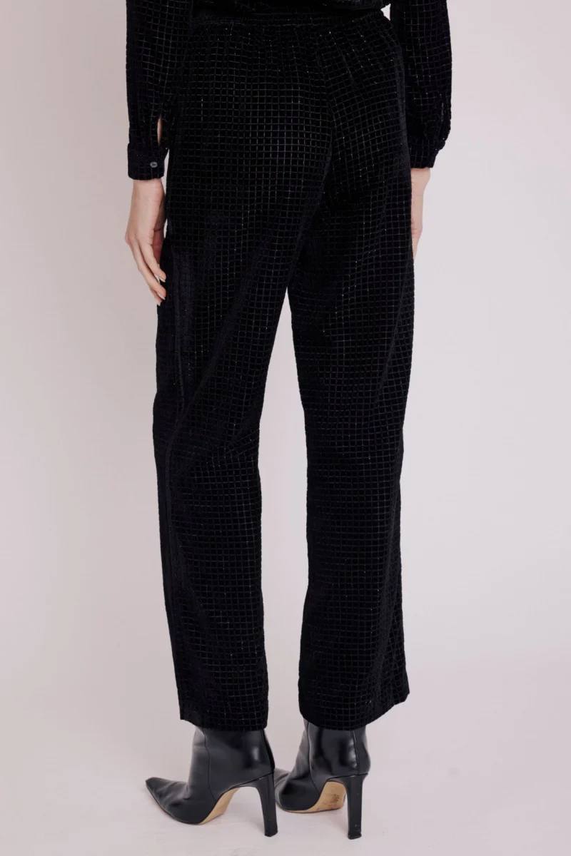 Pantalon Droit Imprimé - Black - Image 2