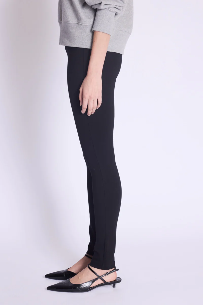 Legging Avec Zip Bas Jambe - Black - Image 2