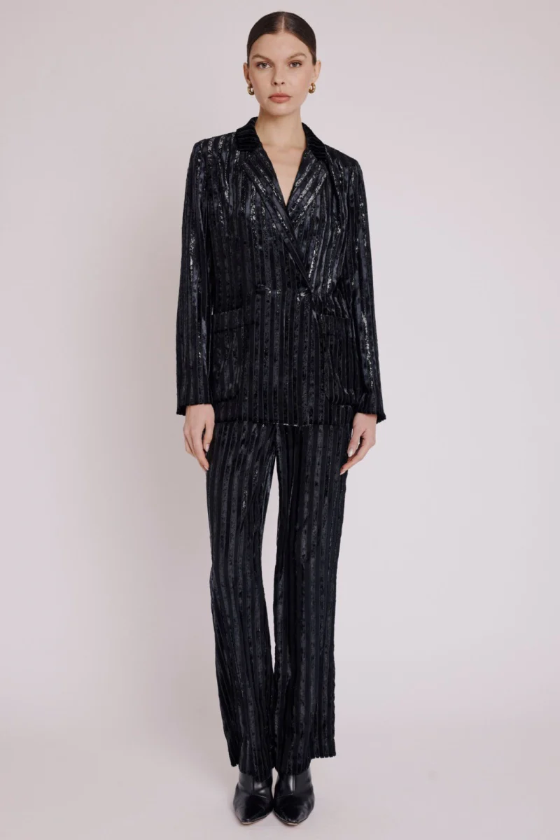 Veste Droite Poche - Stripeburnoutblack - Image 4