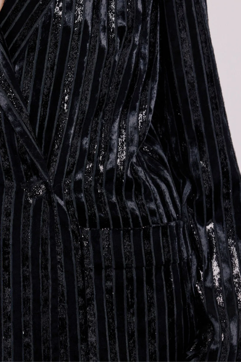 Veste Droite Poche - Stripeburnoutblack - Image 5