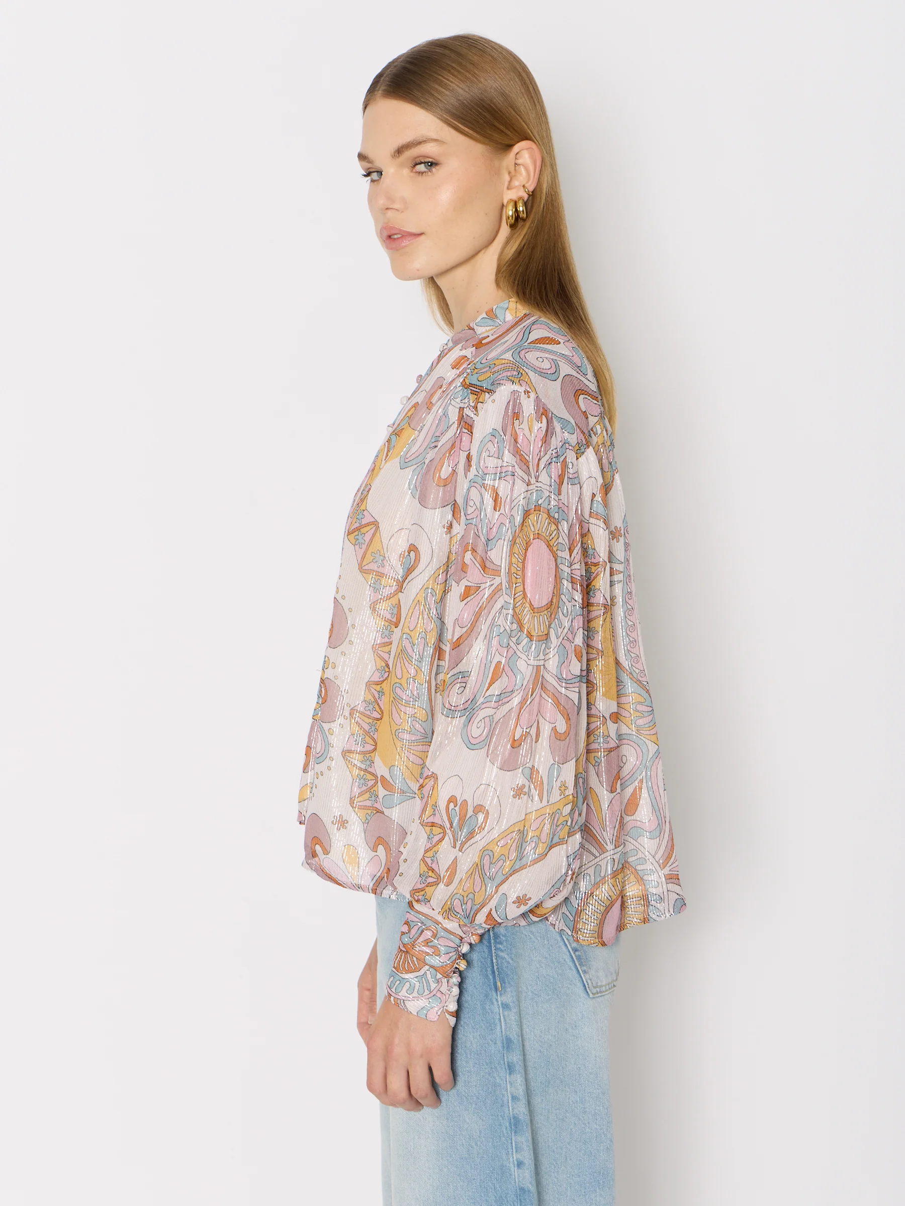 Chemise Ml Col V Imprimee - Ibiza-Sunshine - Image 5