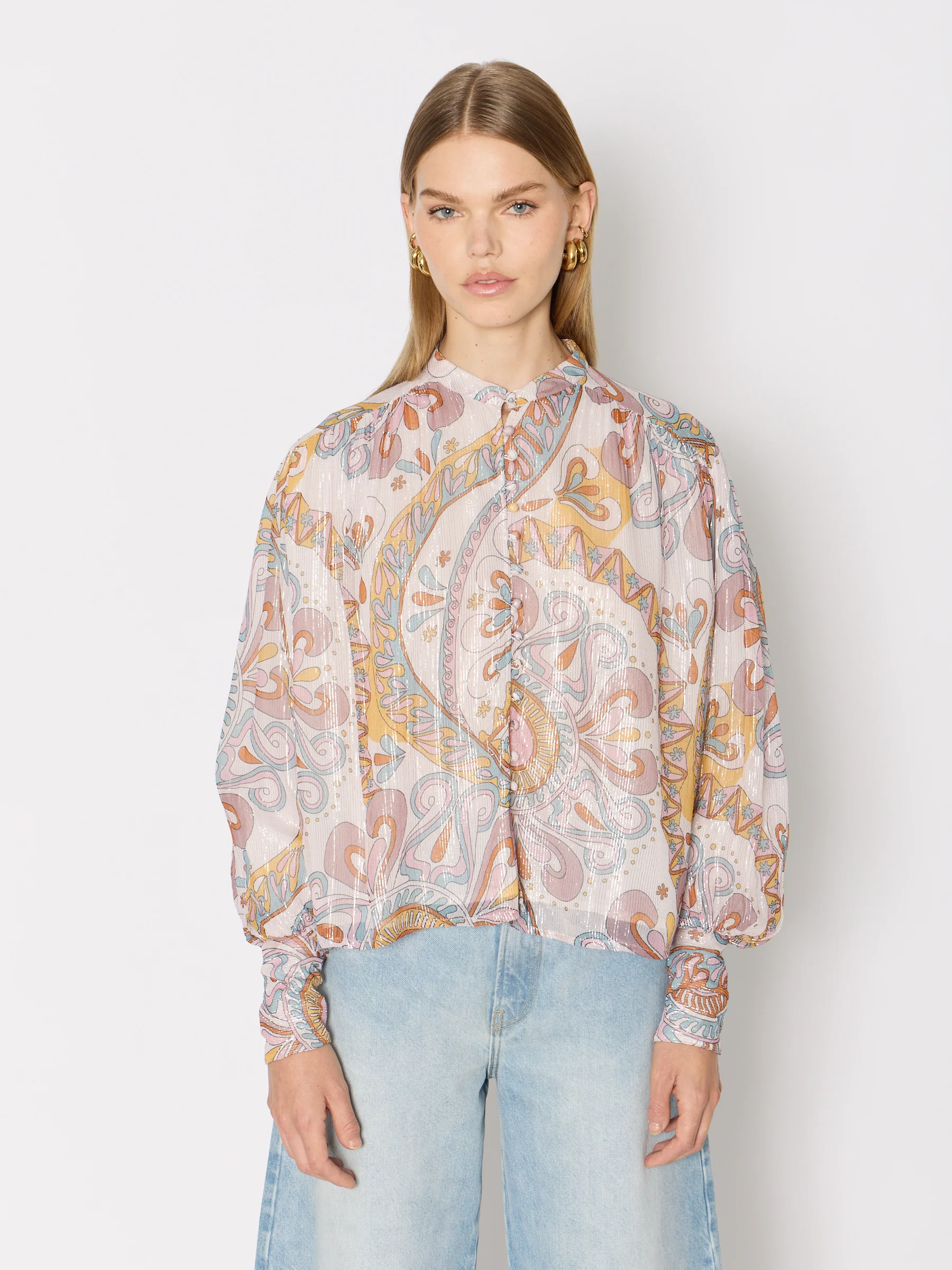 Chemise Ml Col V Imprimee - Ibiza-Sunshine - Image 6