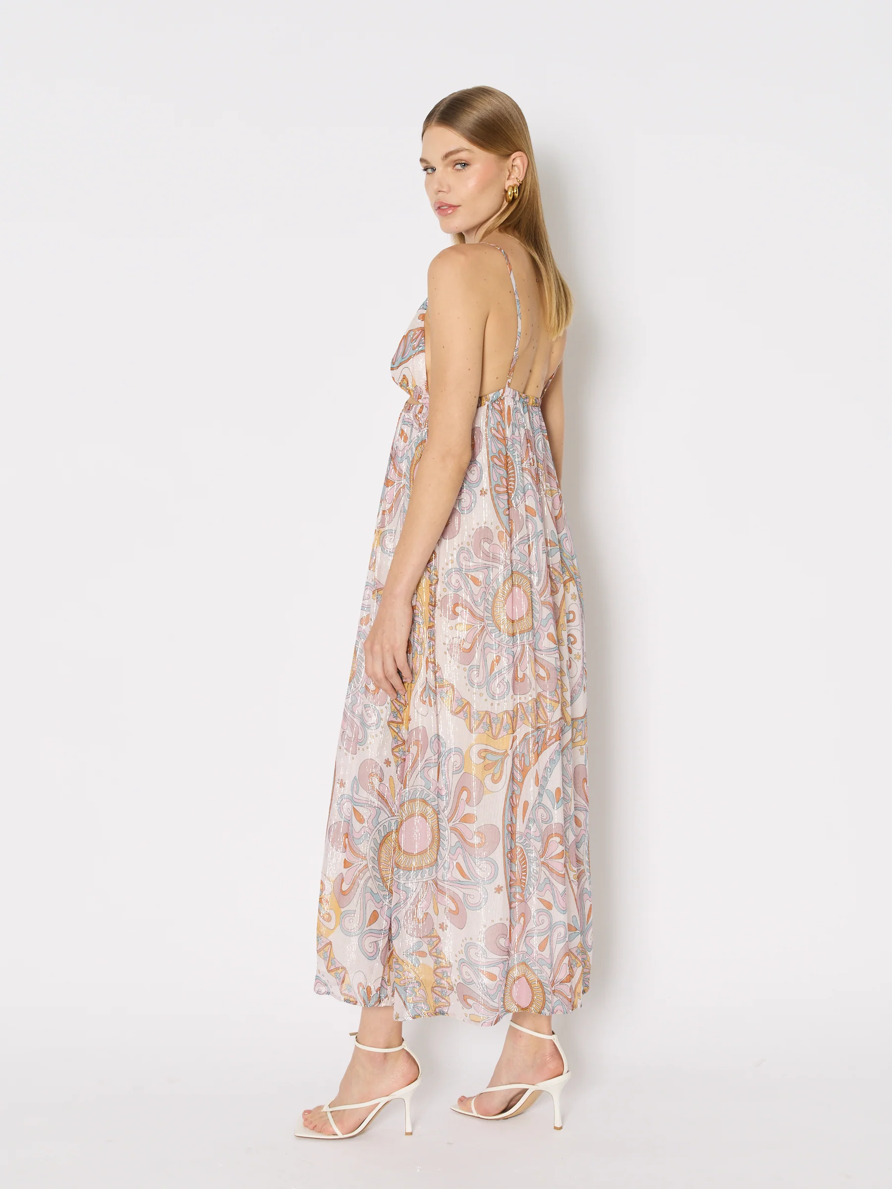 Robe Longue Imprimee Bretelles - Ibiza-Sunshine - Image 3