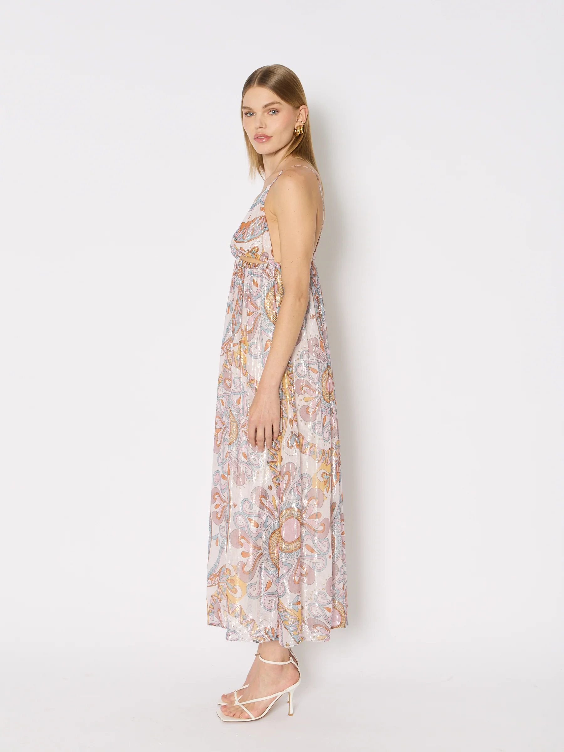 Robe Longue Imprimee Bretelles - Ibiza-Sunshine - Image 4