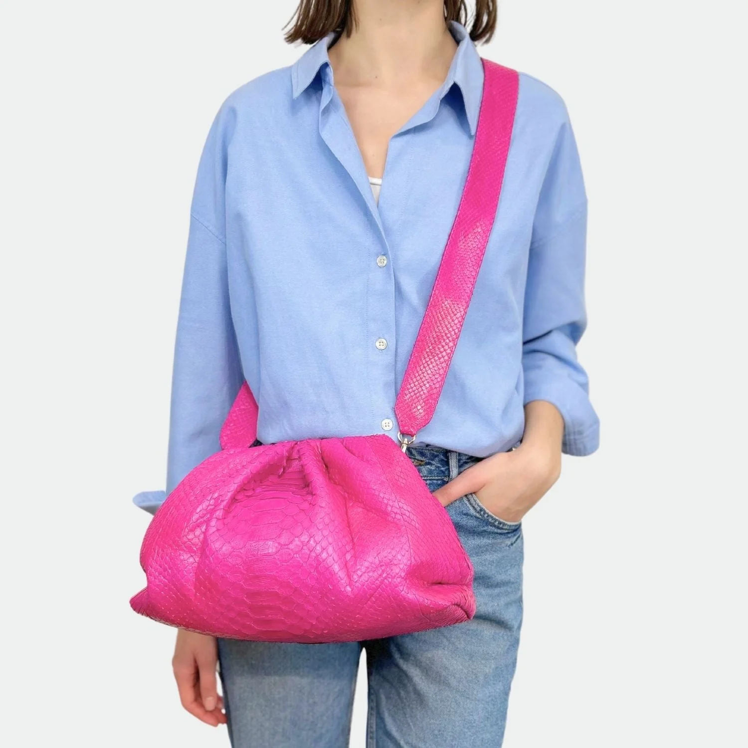 Pochette Python - Big Uniq Electric Pink - Image 4
