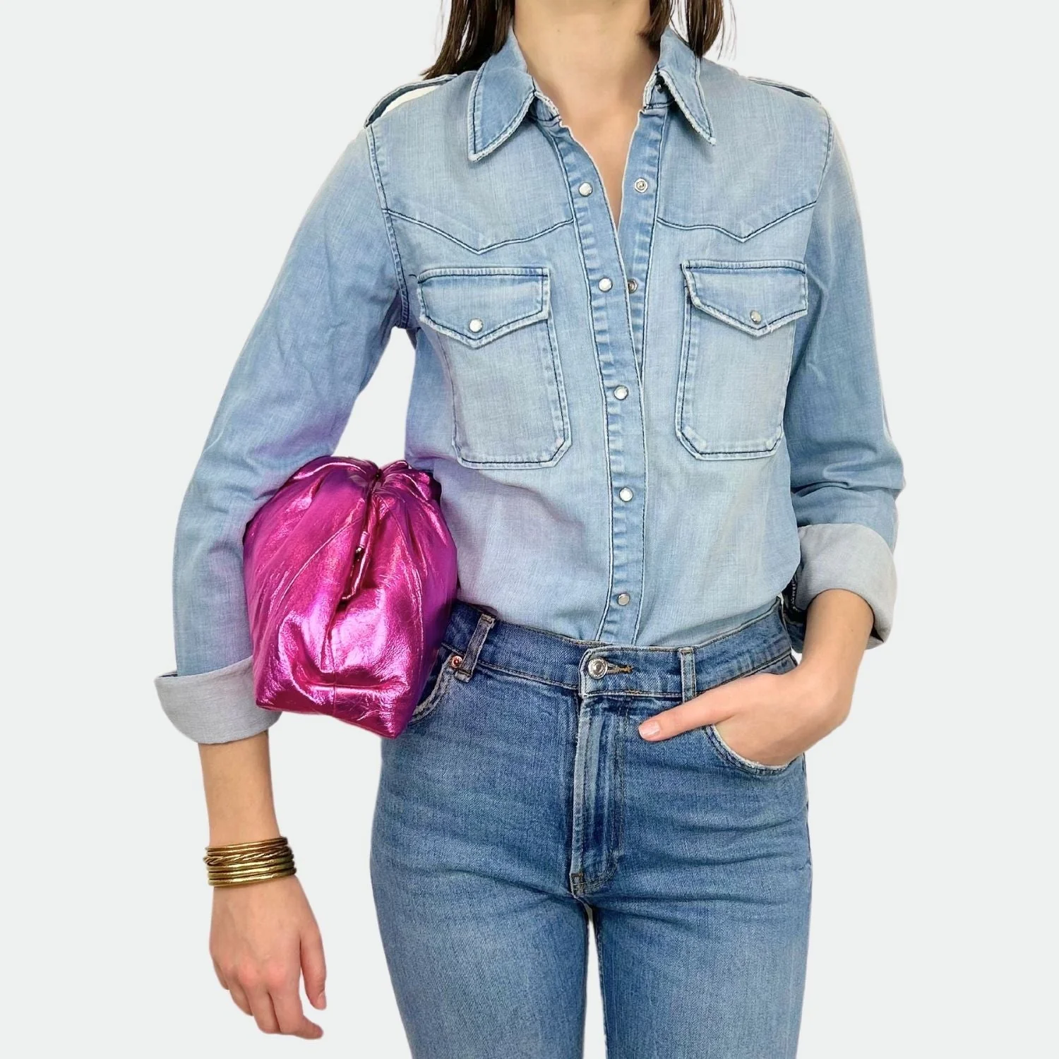 Pochette Cuir - Big Uniq Shiny - Pink - Image 6