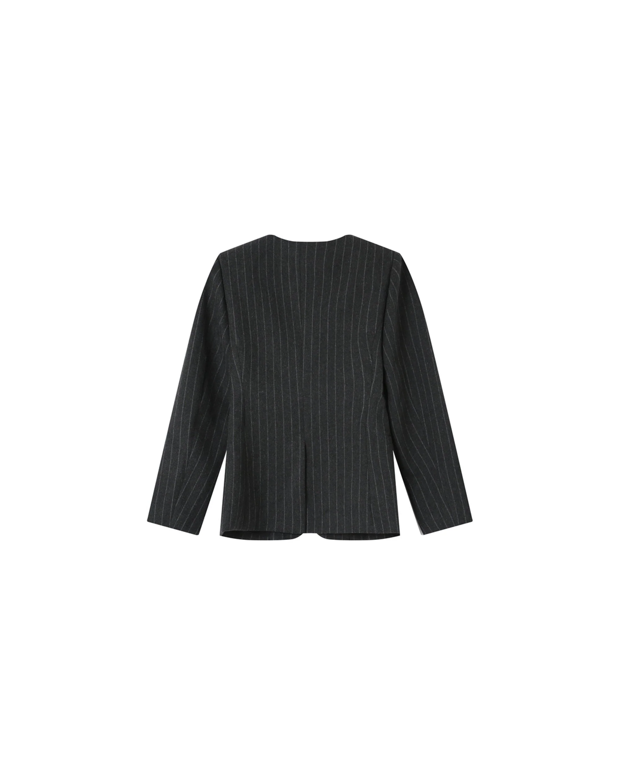 Blazer Cintre A Rayures Carbone Shain - Image 7
